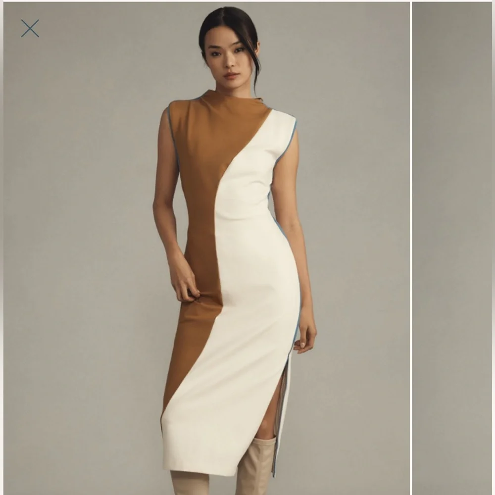 Muscle Colorblock Midi Dress - Picture 1 of 2